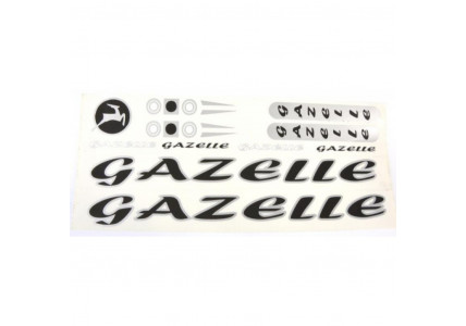 Наклейка Gazelle на раму велосипеда, черный